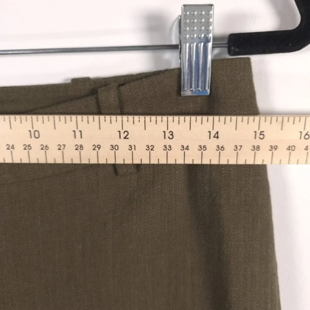 NWOT ZARA LINEN Blend Wide Leg‎ Knit Pants Trousers Crop 2753/220/505 MEDIUM